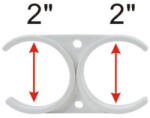 USTM Dupla szűrőbetét rögzítő bilincs 2" x 2" klipsz (Q-DC2000)