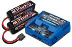 Traxxas Комплект двойно зарядно Traxxas и две батерии 4 клетки Battery/Charger Completer Pack (Includes #2973 Dual Id Charger (1), #2890X 6700Mah 14.8V 4-Cell 25C Lipo Battery (2)) TRX2997G (TRX2997G)