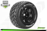 LOUISE RC Гуми Louise RC MFT ST-ROCKET 1-8 Stadium Truck Tire Set Mounted Sport Black 3.8 Bead Style Wheels 1/2 Offset Hex 17mm LOUT3324BH (LOUT3324BH)
