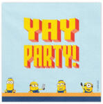 PartyDeco Szalvéta 33x33cm 20db Gru, Minion, Minyon (LUFI897087)