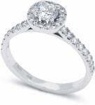 White & Black 0, 53 karátos gyémánt eljegyzési gyűrű - Halo - IGI (AU14471)