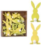  Dekorációs Fa Nyuszik 24 Db 25X45/15X35Mm Nyuszi Dobozban, Zöld