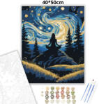  Elmélyült csillagörvényes égbolt - számfestő készlet