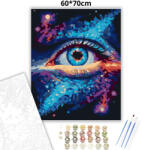  Misztikus csillag tekintete - számfestő készlet - 60×70 cm (Keret nélkül)