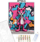  Graffitis párduc - számfestő készlet