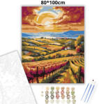  Balatoni dombvidék - számfestő készlet - 80×100 cm (Keret nélkül)