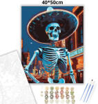  Neonvárosi csontváz - számfestő készlet