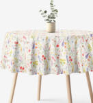 Goldea kör alakú terítő valencia - virágzó mező Ø 190 cm