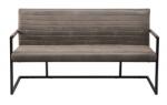 IV Interior Concept Bancheta design industrial Loft 160cm, vintage taupe (A-42275 VC)