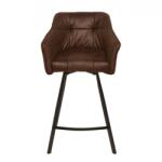 IV Interior Concept Scaun bar cu brate, elegant, Loft microfibra maro antic A-39082 VC (A-39082 VC)