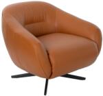 AC Atelier Fotoliu pivotant design LUX, Piele naturala, Cowhide maro (AC 5183)