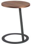 AC Atelier Masuta laterala moderna design LUX Wood and Black, 38cm (AC 2115-MH1613) Masa de cafea