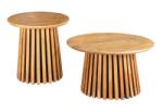 IV Interior Concept Set de 2 masute din lemn de salcam VALHALLA (A-45993 VC) Masa de cafea