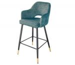 IV Interior Concept Set 2 scaune de bar Paris albastru petrol (A-42294 VC)