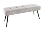 IV Interior Concept Bancheta tapitata design modern Boutique 100cm, champagner greige (A-44246 VC)