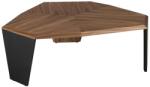 AC Atelier Masuta de cafea asimetrica design modern Walnut and Black (AC 2136) Masa de cafea