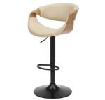 IV Interior Concept Scaun de bar pivotant ORGANIC stejar/ bej crem (A-47715 VC)