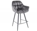 IV Interior Concept Set 2 scaune de bar pivotante Papillon gri (A-43883 VC)