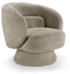 IV Interior Concept Fotoliu pivotant tesatura boucle taupe BOSSA NOVA (A-43527 VC)