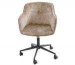 IV Interior Concept Scaun de birou elegant Euphoria, catifea sampanie greige (A-41663 VC)