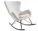 IV Interior Concept Scaun balansoar modern Scandinavia boucle alb (A-43139 VC)