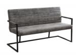 IV Interior Concept Bancheta design industrial vintage, Imperial 160cm, gri A-38199 VC (A-38199 VC)