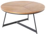 IV Interior Concept Masuta design industrial vintage Oak Elegance 80cm A-41205 VC (A-41205 VC) Masa de cafea
