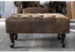 IV Interior Concept Taburete clasic stil englezesc Chesterfield maro antic (A-19449 VC)
