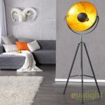 IV Interior Concept LAMPADAR deosebit in stil RETRO BIG Studio negru/ auriu A-18692 VC (A-18692 VC)