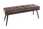 IV Interior Concept Bancheta tapitata design modern Boutique 100cm, maro (A-44243 VC)