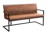 IV Interior Concept Bancheta design industrial vintage, Imperial 160cm, maro A-38198 VC (A-38198 VC)