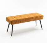 IV Interior Concept Bancheta tapitata design modern Boutique 100cm, galben mustar (A-44424 VC)
