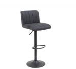 IV Interior Concept Set de 2 scaune de bar tapitate cu microfibra, Portland gri vintage A-38457 VC (A-38457 VC)