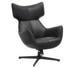 IV Interior Concept Fotoliu pivotant VOGUE piele sintetica neagra (A-47718 VC)