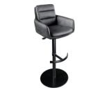 IV Interior Concept Scaun de bar pivotant Big George, microfibra/ piele antracit (A-44721 VC)