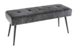 IV Interior Concept Bancheta tapitata design modern Boutique 100cm, gri inchis (A-43316 VC)
