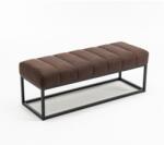 IV Interior Concept Bancheta tapitata Petit Beaute 110cm, maro antic (A-44426 VC)