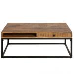 IV Interior Concept Masuta design industrial Iron Craft mango A-39293 VC (A-39293 VC) Masa de cafea