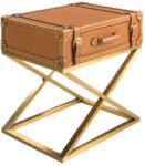 AC Atelier Masuta auxiliara LUX design italian Cowhide camel (AC 2148) Masa de cafea