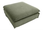 IV Interior Concept Taburete, suport pentru picioare Heaven 100cm, catifea raiata verde (A-46110 VC)