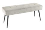 IV Interior Concept Bancheta tapitata design modern Boutique 100cm, gri deschis (A-43317 VC)