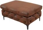 IV Interior Concept Taburete elegant stil Chesterfield, Microfibra, Maro Antic, MODERN BAROCK 90cm (A-44403 VC)