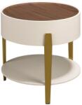 AC Atelier Masuta auxiliara design LUX Walnut-Bej (AC 2150) Masa de cafea