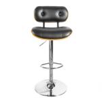 IV Interior Concept Scaun bar design deosebit Classico 115cm, negru/ nuc A-39040 VC (A-39040 VC)