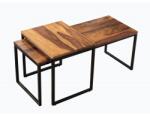 IV Interior Concept Set de 2 masute design industrial Elements Long Sheesham (A-41069 VC) Masa de cafea