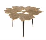 IV Interior Concept Masuta cu aspect deosebit Ginkgo Leafs 75cm, auriu (A-41791 VC) Masa de cafea