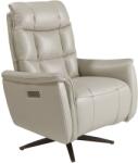 AC Atelier Fotoliu design LUX cu functia relax Cowhide Grey leather (AC 5114)