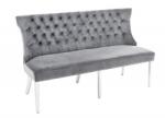 IV Interior Concept Banca de bar stil baroc Castle Deluxe 165cm, gri (A-43211 VC)
