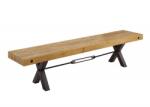 IV Interior Concept Banca design industrial Thor 200cm Pin maro vintage (A-43677 VC)