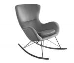 IV Interior Concept Scaun balansoar design nordic Scandinavia Swing, catifea gri (A-43141 VC)